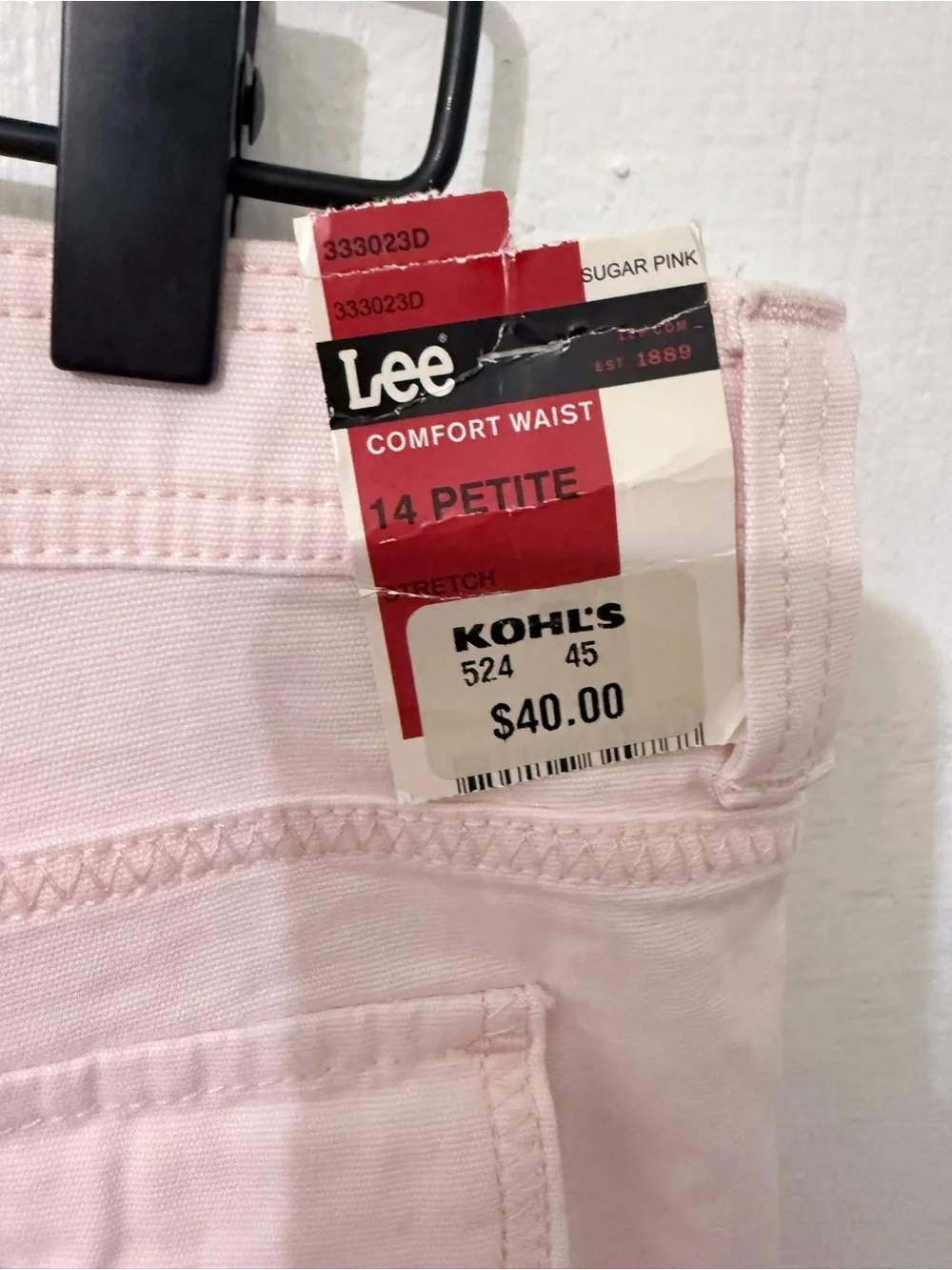 Lee Pale Pink Cargo Capris